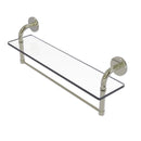 Remi Collection Glass Vanity Shelf with Integrated Towel Bar
