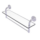 Remi Collection Glass Vanity Shelf with Integrated Towel Bar