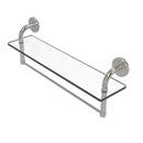 Remi Collection Glass Vanity Shelf with Integrated Towel Bar