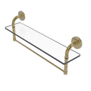 Remi Collection Glass Vanity Shelf with Integrated Towel Bar