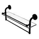 Remi Collection Gallery Glass Shelf with Towel Bar