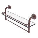 Remi Collection Gallery Glass Shelf with Towel Bar