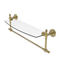 Retro Wave Collection Glass Vanity Shelf  with Integrated Towel Bar
