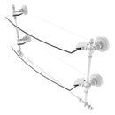 脡tag猫re en verre 脿 deux niveaux avec barre 脿 serviettes int茅gr茅e de collection Retro Wave