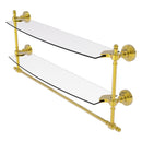 脡tag猫re en verre 脿 deux niveaux avec barre 脿 serviettes int茅gr茅e de collection Retro Wave