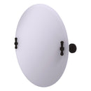 Miroir inclinable rond sans cadre avec bord biseaut茅