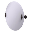 Miroir inclinable rond sans cadre avec bord biseaut茅