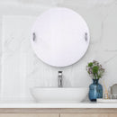 Miroir inclinable rond sans cadre avec bord biseaut茅