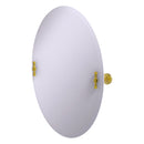 Miroir inclinable ovale sans cadre avec bord biseaut茅