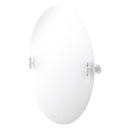 Miroir inclinable ovale sans cadre avec bord biseaut茅