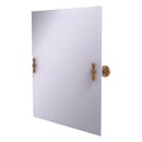 Miroir inclinable rectangulaire sans cadre avec bord biseaut茅