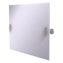 Miroir inclinable rectangulaire horizontal sans cadre avec bord biseaut茅