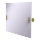 Miroir inclinable rectangulaire horizontal sans cadre avec bord biseaut茅