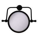 Retro Wave Collection Wall Mounted Swivel Make-Up Mirror 8 Inch Diameter