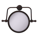 Retro Wave Collection Wall Mounted Swivel Make-Up Mirror 8 Inch Diameter