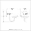 South Beach Collection Wall Mounted Soap Dish