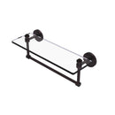 Southbeach Collection Glass Vanity Shelf  with Integrated Towel Bar