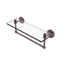 Southbeach Collection Glass Vanity Shelf  with Integrated Towel Bar