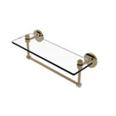 Southbeach Collection Glass Vanity Shelf  with Integrated Towel Bar