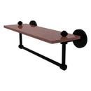 South Beach Collection Solid IPE Ironwood Shelf with Integrated Towel Bar