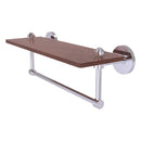 South Beach Collection Solid IPE Ironwood Shelf with Integrated Towel Bar