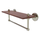 South Beach Collection Solid IPE Ironwood Shelf with Integrated Towel Bar
