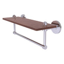 South Beach Collection Solid IPE Ironwood Shelf with Integrated Towel Bar