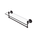 Southbeach Collection Glass Vanity Shelf  with Integrated Towel Bar