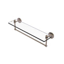Southbeach Collection Glass Vanity Shelf  with Integrated Towel Bar