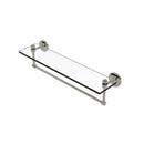 Southbeach Collection Glass Vanity Shelf  with Integrated Towel Bar