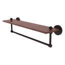 South Beach Collection Solid IPE Ironwood Shelf with Integrated Towel Bar