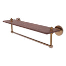 South Beach Collection Solid IPE Ironwood Shelf with Integrated Towel Bar