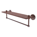 South Beach Collection Solid IPE Ironwood Shelf with Integrated Towel Bar