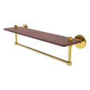 South Beach Collection Solid IPE Ironwood Shelf with Integrated Towel Bar