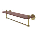 South Beach Collection Solid IPE Ironwood Shelf with Integrated Towel Bar