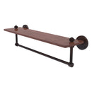 South Beach Collection Solid IPE Ironwood Shelf with Integrated Towel Bar