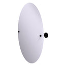 Miroir inclinable ovale sans cadre avec bord biseaut茅 de collection Sag Harbor