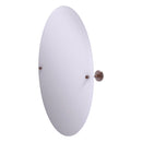 Miroir inclinable ovale sans cadre avec bord biseaut茅 de collection Sag Harbor