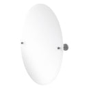 Miroir inclinable ovale sans cadre avec bord biseaut茅 de collection Sag Harbor