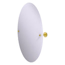 Miroir inclinable ovale sans cadre avec bord biseaut茅 de collection Sag Harbor