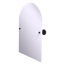 Shadwell Collection Frameless Arched Top Tilt Mirror with Beveled Edge