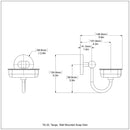 Tango Collection Wall Mounted Soap Dish