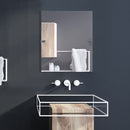 Frameless Rectangular Tilt Mirror with Beveled Edge