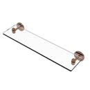 Tango Collection Glass Vanity Shelf with Beveled Edges
