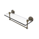 Tango Collection Glass Vanity Shelf  with Integrated Towel Bar