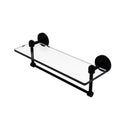 Tango Collection Glass Vanity Shelf  with Integrated Towel Bar