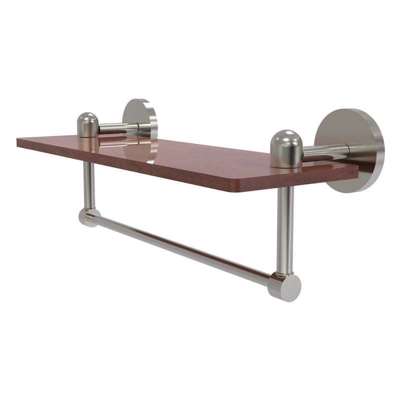 Tango Collection Solid IPE Ironwood Shelf with Integrated Towel Bar