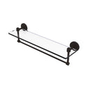 Tango Collection Glass Vanity Shelf  with Integrated Towel Bar