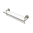 Tango Collection Glass Vanity Shelf  with Integrated Towel Bar