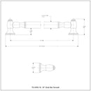 Traditional Style Smooth Grab Bar